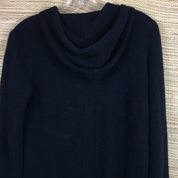 QUINCE Mongolian Cashmere Full-Zip Hoodie In Black Size M - Picture 10 of 13